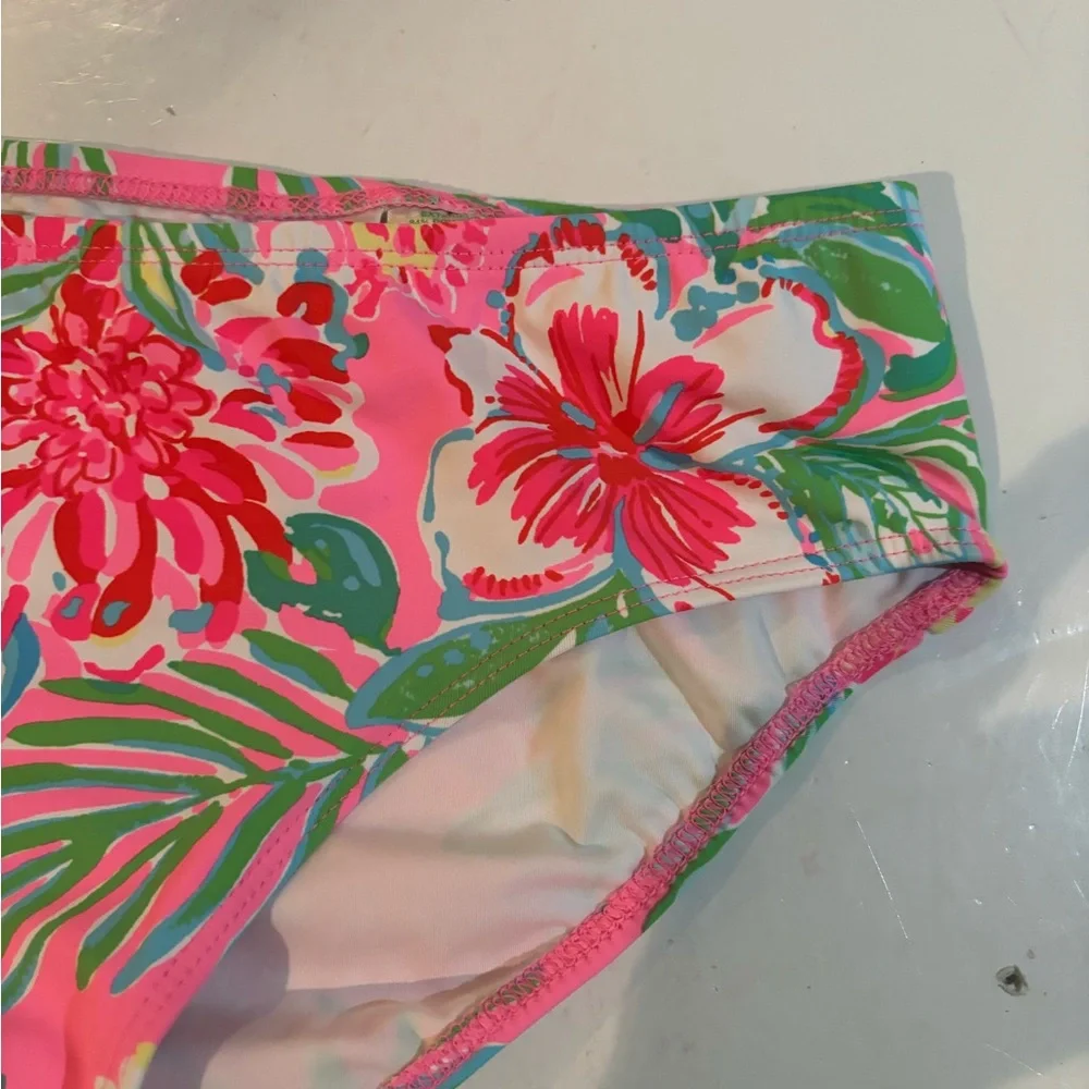 Lilly Pulitzer Floral Bikini Bottom 14 Girls